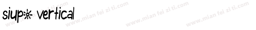 siupo vertical字体转换